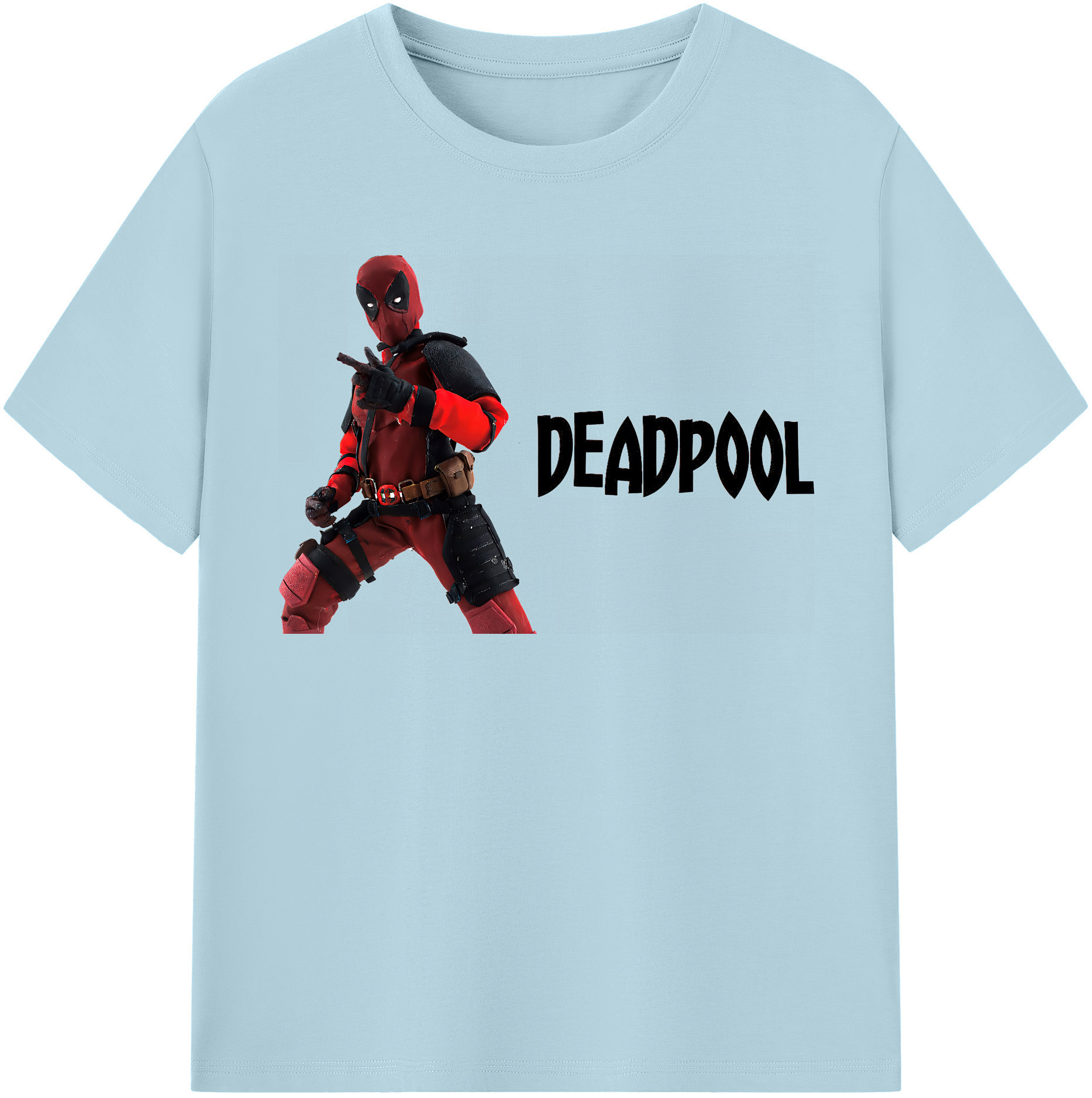 （画像用） Deadpool デッドプール 綿100％半袖Tシャツ（フロントプリント）